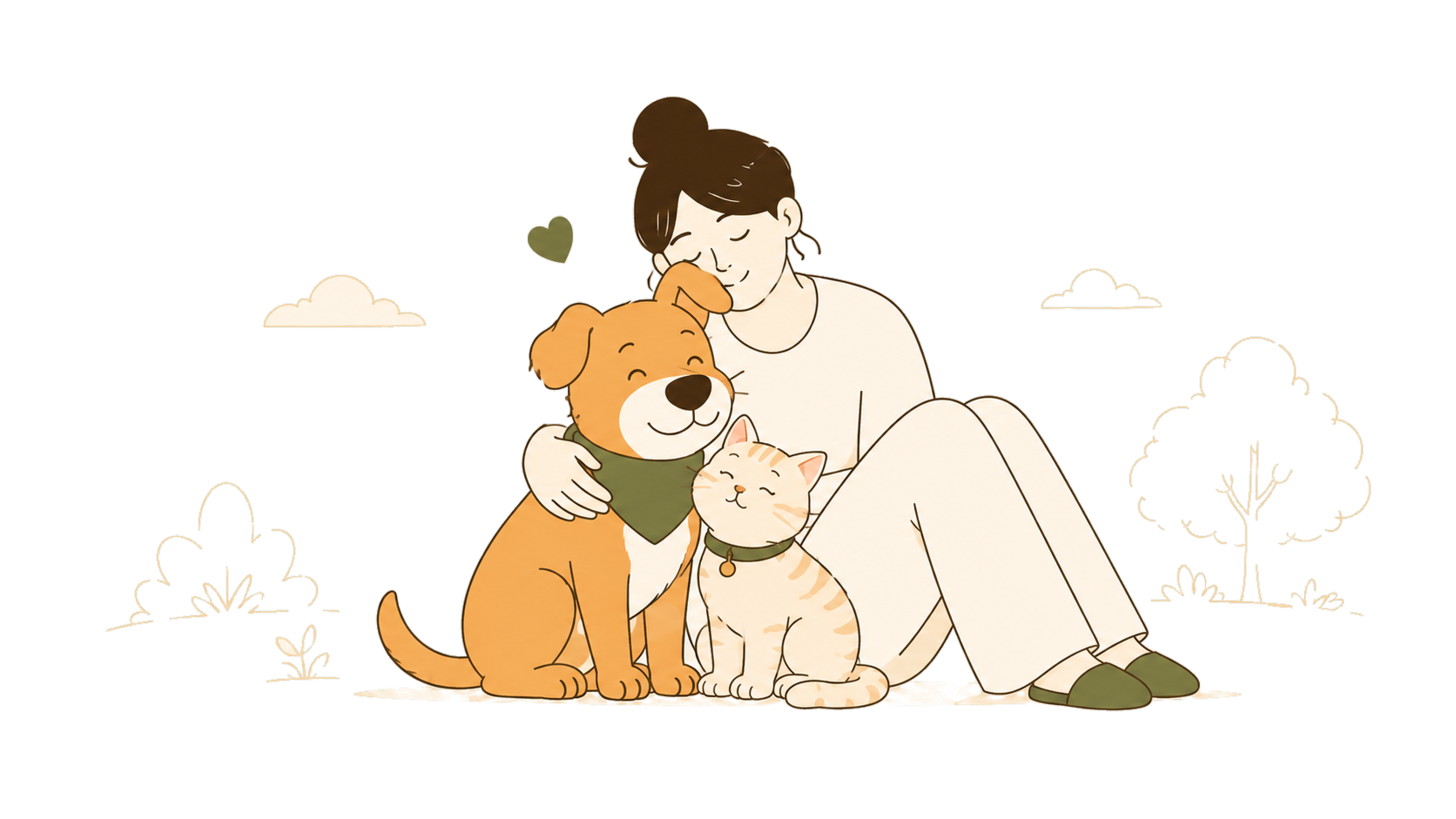 Billy: tutor, cachorro e gato