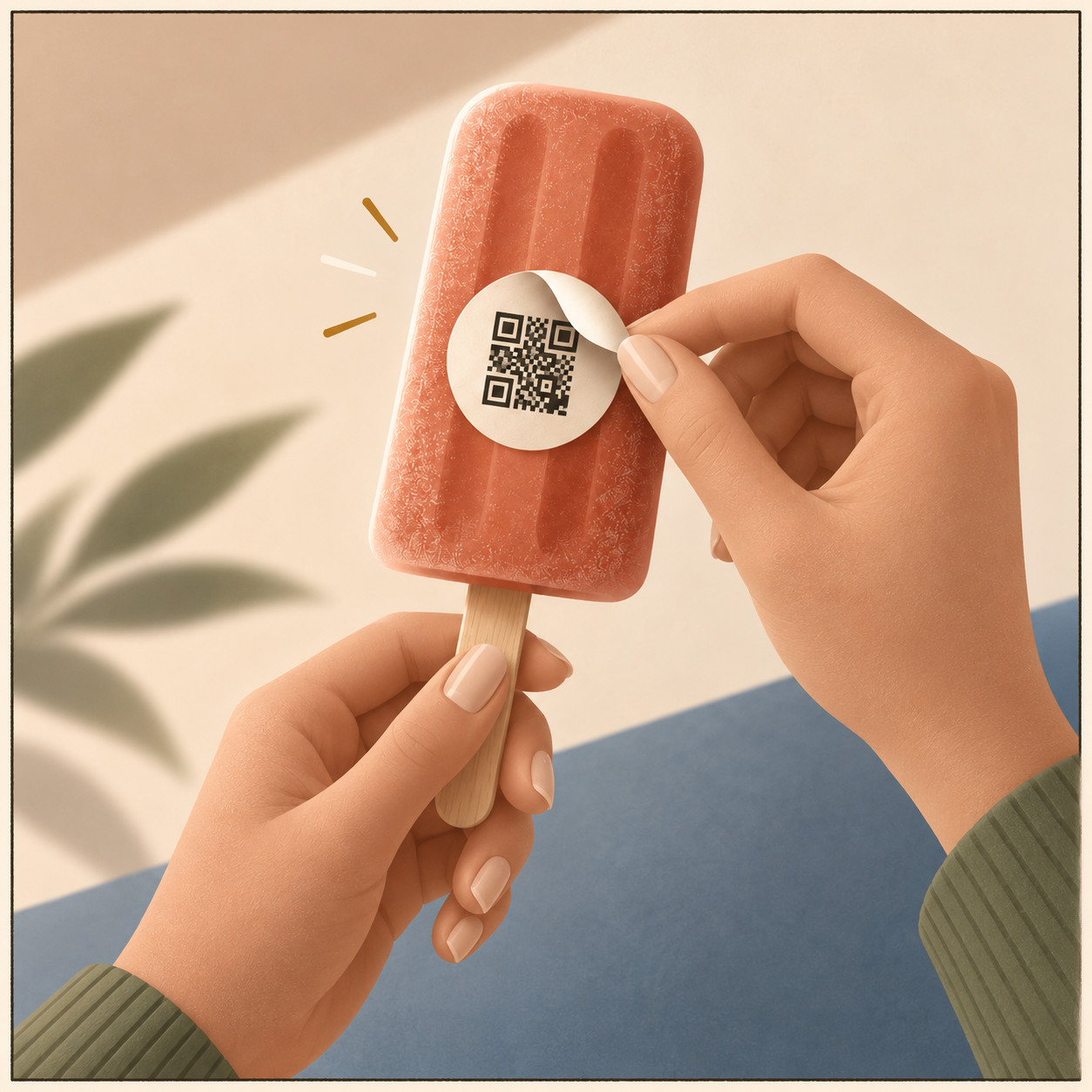 Felicidade: o experimento, raspar o selo aplicado no produto
